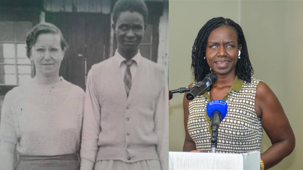 Ruth Holloway & John Kimuyu, Collaged with Senator Crystal Asige.